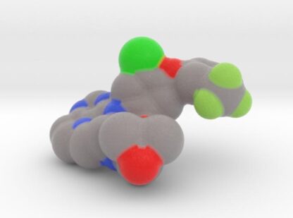 EGFR TK Mutant Small Molecule Inhibitor (3W2O) 3d printed